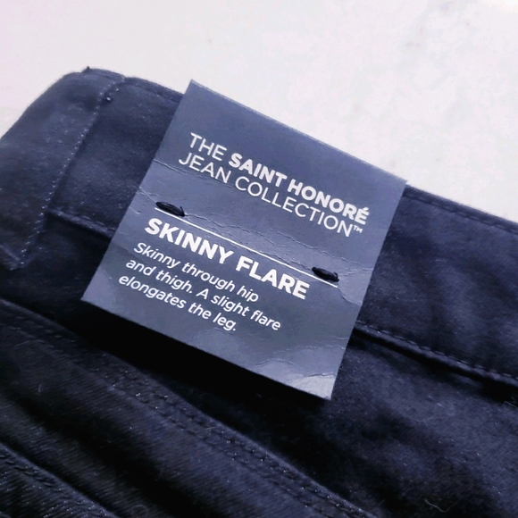 White House Black Market Skinny Flare Jeans Sz 0S - Picture 5 of 9